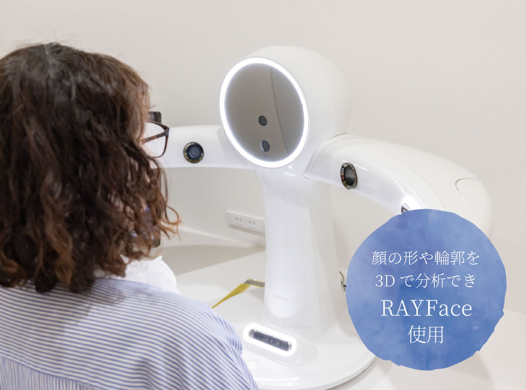 顔の形や輪郭を3Dで分析できるRAYFace使用